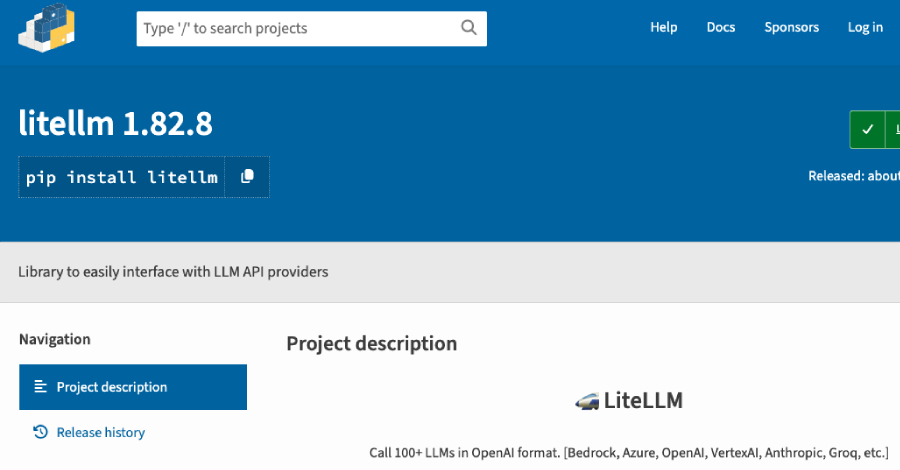 TeamPCP inserta puertas traseras en LiteLLM versiones 1.82.7–1.82.8, probablemente a través de un compromiso de Trivy CI/CD.