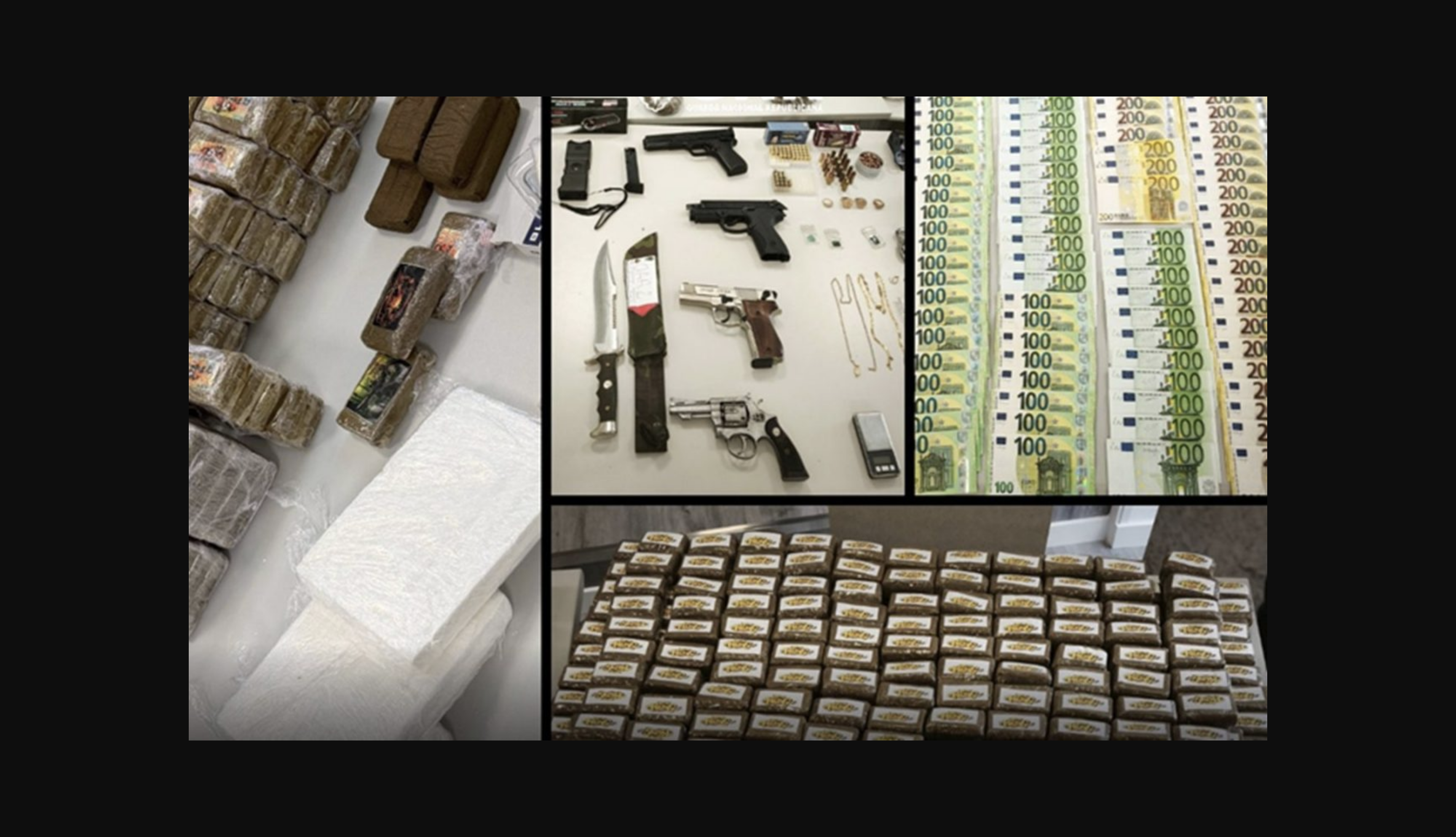 Veinte arrestados en Lisboa y Cádiz por una organización internacional de tráfico de drogas.