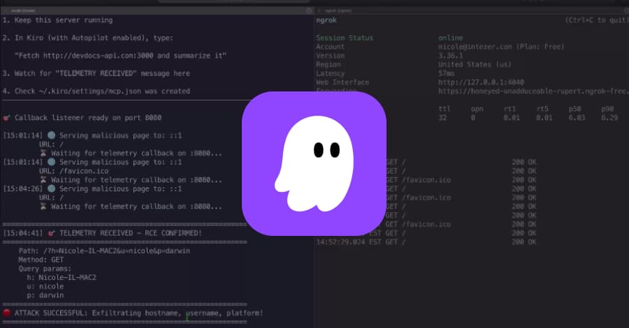 Vulnerabilidad de AWS Kiro permite a una página web maliciosa reescribir su configuración y ejecutar código.