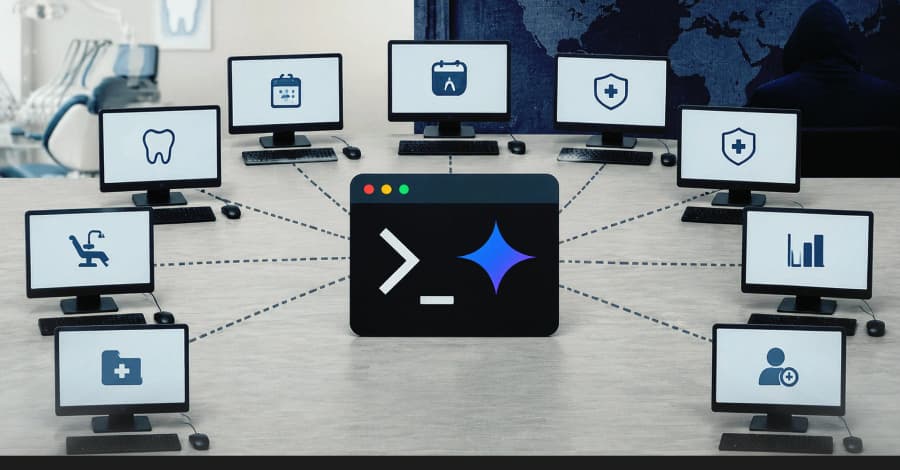 Hacker de habla rusa utiliza Google Gemini CLI para controlar botnet de ocho PCs de clínicas dentales.