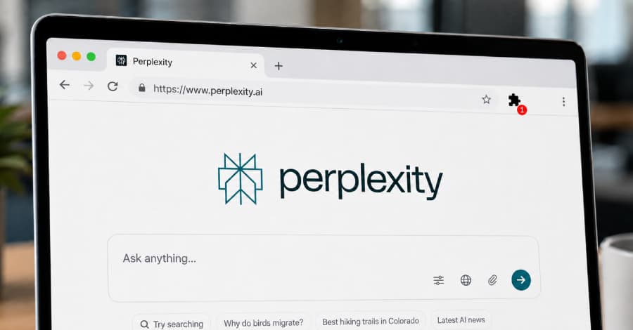 La extensión maliciosa Perplexity para Chrome intercepta búsquedas y entradas en la barra de direcciones.