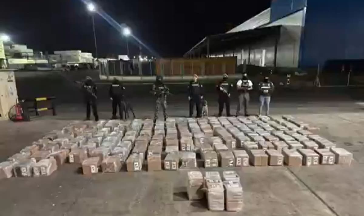 Incautan 3.600 kilos de cocaína destinados a Europa.